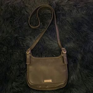 Nine West black leather crossbody bag